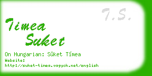timea suket business card