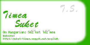 timea suket business card